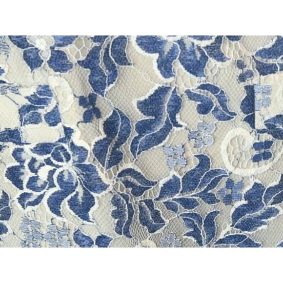 tommy hilfiger Womens Short Sleeve Floral Swing Lace Dress Size 4 Nautical Coast - Picture 7 of 8